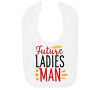 Future Ladies Man Statement Cotton Baby bib - White