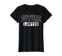 Future Lawyer Varsity Law Student Grad Attorney Black Art Value Graphic T-Shirt, Women, Black, S