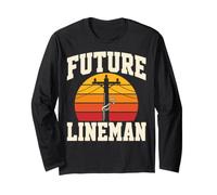 Future Lineman Kids Long Sleeve T-Shirt