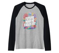 Future Marine biologist marine biology Raglan Baseball Tee