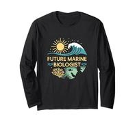Future Marine Biologist Oceanography Science Research Long Sleeve T-Shirt