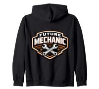 Future Mechanic Boys Kids Child Son Cool Student Apprentice Zip Hoodie