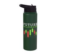 Future Millionaire Investor Day Trading Stainless Steel Insulated Water Bottle