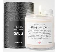 Future Mother in Law Gifts - Luxury Soy Wax Candle - Vanilla, Jasmine, Sugared Almond - Makester
