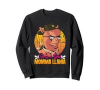 Future Mother SHE'S A BAD MOMMA LLAMA Funny Soon to be Mom Sweatshirt