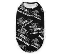 Future Motocross Rider Like Daddy Dog Shirts Summer Pet T-Shirts Soft Sleeveless Tank Top Pet Clothes for Small Puppy and Cats