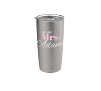 Future Mrs Adams Wedding Bride Engagement Romantic Stainless Steel Insulated Tumbler