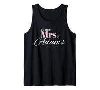 Future Mrs Adams Wedding Bride Engagement Romantic Tank Top