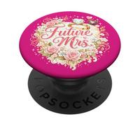 Future Mrs, Wedding Bridal Shower For Bride, Engagement PopSockets Adhesive PopGrip