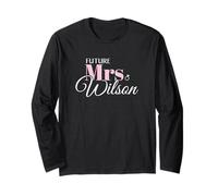 Future Mrs Wilson Bride Wedding Engagement Love Long Sleeve T-Shirt