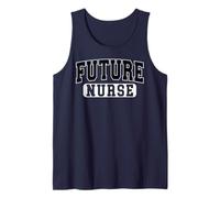 Future Nurse Varsity Style Nursing Student Grad Black Art Tank Top