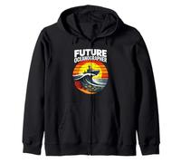 Future Oceanographer Marine Science Kids Career Zip Hoodie