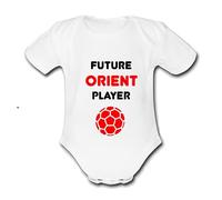 FUTURE ORIENT PLAYER PERSONALISED Unique Baby Vest Baby Grow Babygrow Boys Girls UNISEX FOOTBALL LEYTON