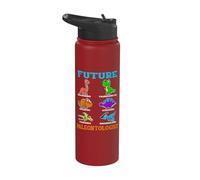 Future Paleontologist Dinosaur Dinos Gift Tyrannosaurus Rex Stainless Steel Insulated Water Bottle