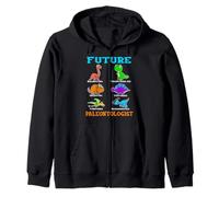 Future Paleontologist Dinosaur Dinos Gift Tyrannosaurus Rex Zip Hoodie