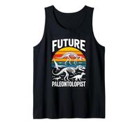 Future Paleontologist Dinosaur Skeleton Science Tank Top