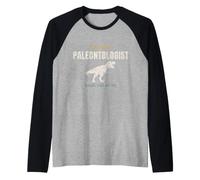 Future Paleontologist Kids Fossil Digging Dinosaur Raglan Baseball Tee