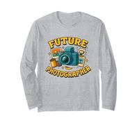 Future Photographer Creative Camera Kids Career Imagination Long Sleeve T-Shirt