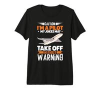 Future Pilot Aviation Airplane Airline Aviator Lifestyle Premium T-Shirt