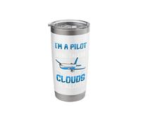 Future Pilot Aviation Airplane Airline Aviator Lifestyle Stainless Steel Insulated Tumbler
