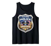 Future Police Officer Academy Boys Kids Child Policeman Cop Tank Top