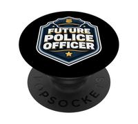 Future Police Officer Academy Policeman Cop Boys Kids Child PopSockets Adhesive PopGrip