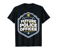 Future Police Officer Academy Policeman Cop Boys Kids Child T-Shirt