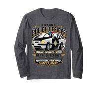 Future Police Officer Courage Integrity Service Long Sleeve T-Shirt