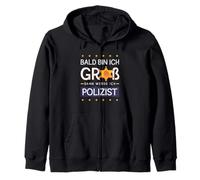 Future Police Officer Kids Big Dream Law Enforcement Zip Hoodie