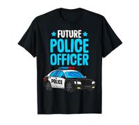 Future Police Officer Policeman Cop Boys Kids Toddler T-Shirt