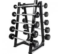 Future Premium Straight Rubber Barbell Set & Rack 10 - 45kg