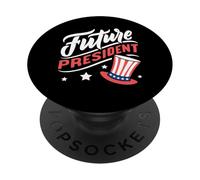 Future President Patriotic USA President's Day 4th Of July PopSockets Adhesive PopGrip