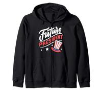 Future President Patriotic USA President's Day 4th Of July Zip Hoodie