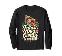 Future Pug Owner in Training - Cute Pug Kids Long Sleeve T-Shirt