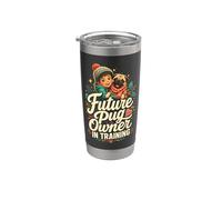 Future Pug Owner in Training - Cute Pug Kids Stainless Steel Insulated Tumbler
