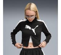 Future.PUMA.Archive T7 Slim Cropped Track Jacket Women, Black/White, size Medium