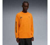 Future.PUMA.Archive Waffle Relaxed Long Sleeve Tee Shirt Unisex, Orange Glo, size XL