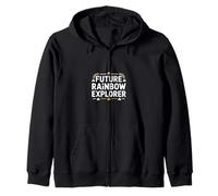 Future Rainbow Explorer Lucky Kids St Patricks Zip Hoodie