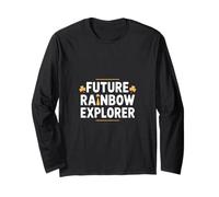 Future Rainbow Explorer St Patricks Day Kids Long Sleeve T-Shirt