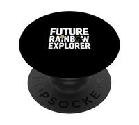 Future Rainbow Explorer St Patricks Day Kids PopSockets Adhesive PopGrip