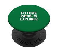 Future Rainbow Explorer St Patricks Day Kids PopSockets Adhesive PopGrip