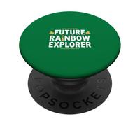Future Rainbow Explorer St Patricks Day Kids PopSockets Adhesive PopGrip