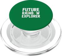 Future Rainbow Explorer St Patricks Day Kids PopSockets PopGrip for MagSafe