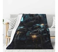 Future Robot Flannel Throw Blanket 50"x40", Soft, Compact, and Durable for Everyday Use and Handling
