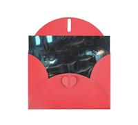 Future Robot Greeting Card with Red Envelope Holidays Birthdays Weddings Anniversaries Write Unique Blessings