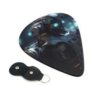 Future Robot Guitar Picks 6-Pack - Pick Set (0.46mm / 0.71mm / 0.96mm) Suitable For Guitar And Ukulele Playing