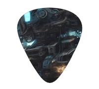 Future Robot Guitar Plectrum Set Of 12, Including 3 Thicknesses Of Plectrums For Acoustic Guitars, &Ukuleles And More.