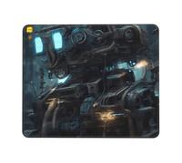 Future Robot Horizontal Mouse Pad 7 x 8.6 in Fully Printed Design Suitable for Office Study and Gaming