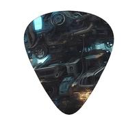 Future Robot Printed pick set - 12 pieces, thin, medium and thick guitar picks, suitable for guitar, bass, electric guitar and ukulele