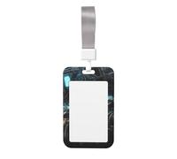 Future Robot Printing Card Badge Holder Double-Sided Sliding Cover Design, Capable of scanning Transparent Film